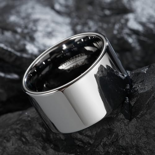 1 Men's Classic Luxury Big Thumb Finger Tungsten Steel Ring Domineering Wide 14mm Smooth and Comfortable Trendy Men's Cool Ring Jewelry4