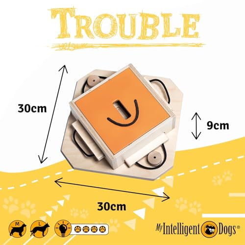 My Intelligent Dogs Interaktives Hundespielzeug Intelligenz, Hundepuzzle - Intelligenzspielzeug für Hunde Mentalen Auslastung - Interaktives Spielzeug Hund, Denkspiele für Hunde Trouble