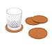 Produktbild Oblique-Unique® Filzuntersetzer rund 4er Pack für Tisch und Bar - Glasuntersetzer Untersetzer aus Filz (Terracotta)