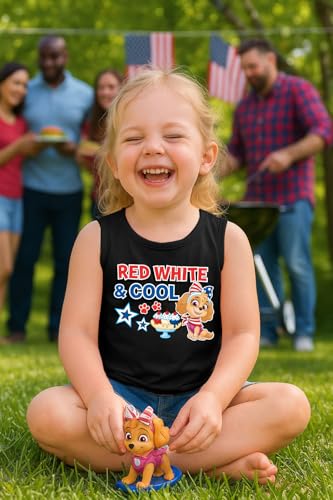 Image of Skye Birthday Girl Tank Top | 2nd 3rd 4th 5th Birthday Gift for Toddler Paw Patrol Fans - Summer Sleeveless Shirt