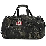 TONRUYN Tactical Gym Bag for Men 45L Military Sport Duffle Bag with Shoe & Laptop Compartment Travel Duffel Bag for Women Weekender Overnight Bags for Fitness Workout Basketball Football, Camo