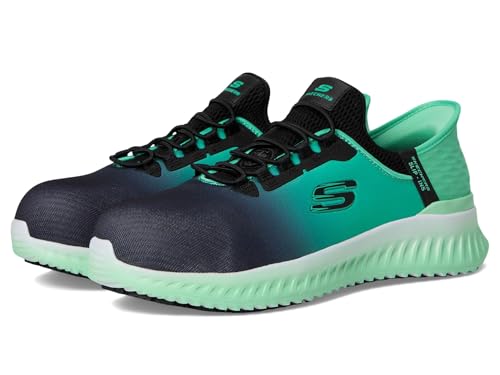 Image of Skechers Women's Tilido Ombray | Work, Slip-ins, Relaxed Fit, Max Cushioning, Slip Resistant, Electrical Hazard, Air-Cooled Memory Foam, Heel Pillow