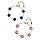 KHDULQ 2 Pièces Bracelet Femme,Bracelet Trèfle a Quatre Feuilles7,48 + 1,96 In,Bracelet Personnalisé 18K Or Bracelet Porte Bonheur,Cadeau Saint Valentin Femme Bijoux Acier Inoxydable (rose, bleu)