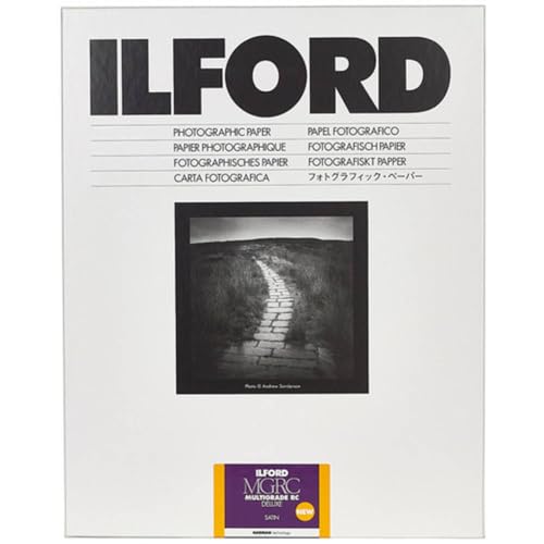Papier argentique noir et blanc ILFORD Multigrade MG V RC Satiné 25M (1180453) - 100 Feuilles - 10x15cm
