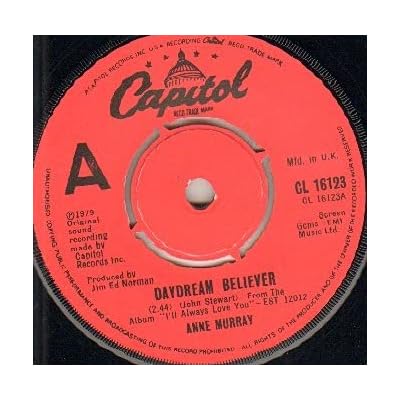 ANNE MURRAY - DAYDREAM BELIEVER - 7 inch vinyl / 45