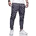 Herren Cargohose Modisch Chinohose Jogginghose mit Drawstrings für Männer Jogging Gym Fitness Sporthose Herren Lange Stretch Slim Fit Trainingshose Fitnesshose Tactical Pants Laufhose Arbeitshose