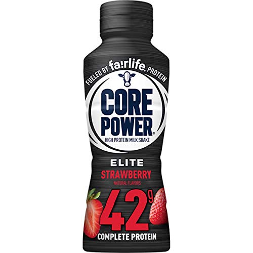 Core Power Elite High Protein Shake (42g), Strawberry, Ready To Drink for Workout Recovery, 14 Fl Oz Bottles (12 Pack)