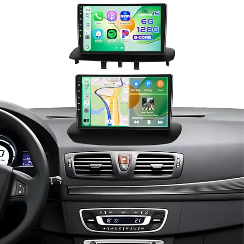 Autoradio Megane 3 Android 15 Inefala avec Bluetooth GPS et Android Auto sans fil