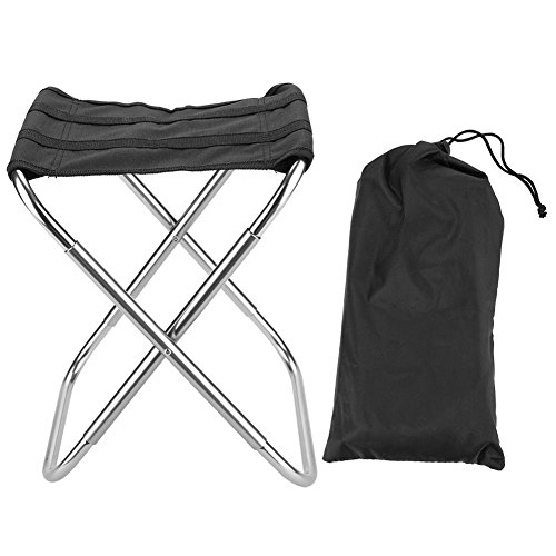 MUNEFE Silla Plegable portátil para Acampar, Taburete Plegable portátil de aleación de Aluminio, Taburete Plegable para Acampar al Aire Libres, Picnic, Pesca