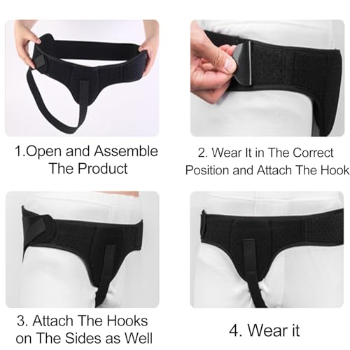 Faja para Hernia Hombre y Mujer Ajustable con Almohadillas miniatura 4