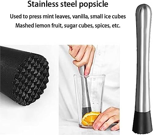 Set coctelera bartender acero inoxidable 20 piezas miniatura 7