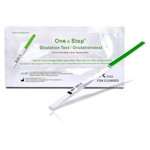 60 x One Step Ovulation Strips 20miu/ml Test Kit Sensitive Fertility Predictor Testing Sticks (Wide Width)