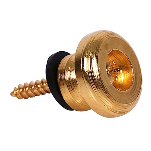 Toddmomy 6pcs Guitar Strap Nails Non-slip Metal Strap Buckles for Electric Acoustic Bass Guitars Replacement Locks Easy Installation