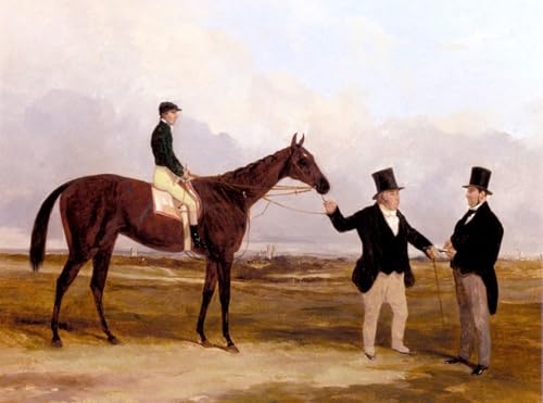 Tableau vintage Nancy de M.on Harry Hall affiche murale art rétro de cavalier 60x90cm