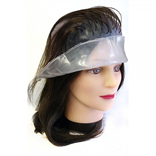 Hair Tools Pre Punched Highlighting Cap with Holes With Hook , Reusable Bleach Blonde highlighting kit, Metal hook and frosting cap for salon hairdressing & home hair dying Staining Tools,