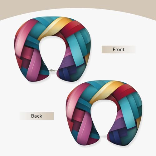 Almohada de memoria para cuello tamaño único color vivo miniatura 3