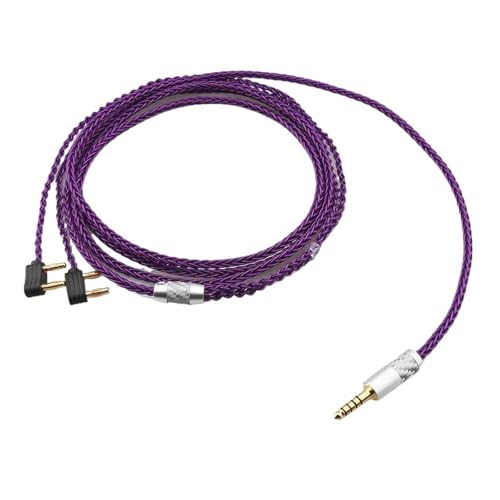 Cable para auriculares plateado HiFi 3.5mm 0.7m miniatura 5