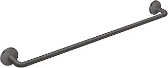 AXOR Universal Circular 26-inch Modern -Towel Bar, 24" in Brushed Black Chrome, 42860340