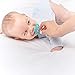 Nanobebe Baby Pacifiers 0-3 Month - Orthodontic, Curves Comfortably with Face Contour, Award Winning for Breastfeeding Babies, 100% Silicone - BPA Free. Perfect Baby Registry Gift 2pk,White