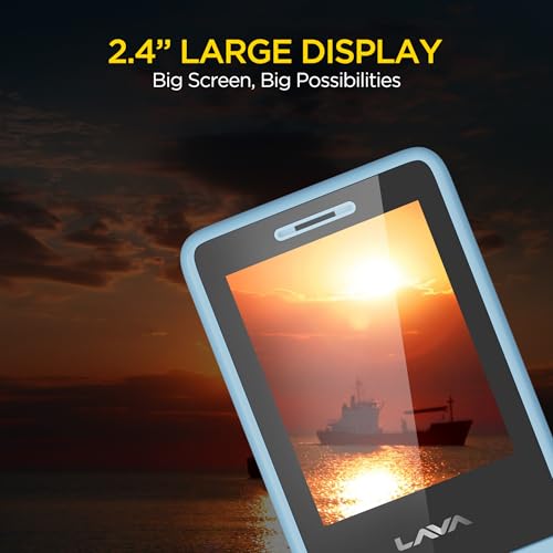 Image of Lava A5 (2025) Dual SIM Keypad Mobile with 2.4'' Big Display | UPI Support, 1200mAh Battery | BOL Feature | Camera | Auto Call Recording | Glass Finish | and 7 Regional Languages - Blue