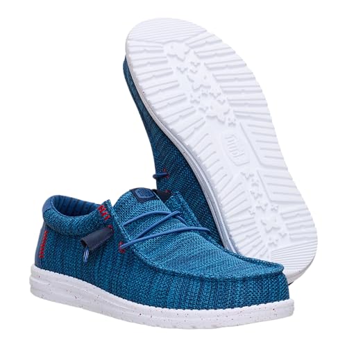 Image of HEYDUDE Men's Wally Stretch Sox Slip-On Loafer, Lightweight, Breathable, with Flex & Fold Outsole