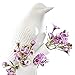 Chive - Unique Ceramic Bird Vase, Small Bud Vase for Short Flowers Like Mini Roses, Decorative Floral Vase for Home Décor and Flower Arranging, Perfect Table Vase for a Single Flower (Matte White)