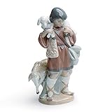 LLADRÓ Shepherd Boy Nativity Figurine. Porcelain Shepherd Boy Nativity Figure.