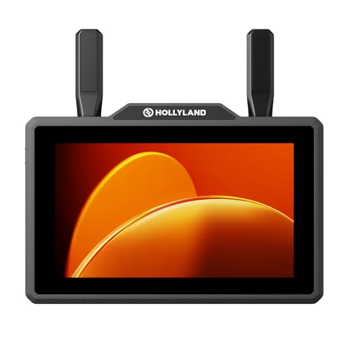 Image of Hollyland Pyro 5 Wireless Video Transmitter & Receiver & 5.5 inch Camera Field Monitor HDMI & SDI 1300ft Range, 60ms Latency Auto Dual-Band Hopping with Waveform,LUTs,Recording,Vector Scope,Solo Kit