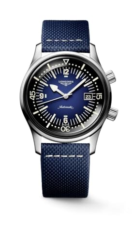 Longines orologio Heritage Legend Diver Blu Watch 42mm blu automatico acciaio L3.774.4.90.2