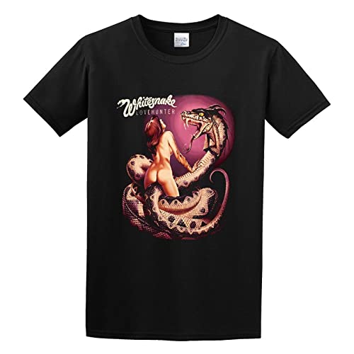Whitesnake Lovehunter - Camiseta unisex para hombre, color negro, Negro, L