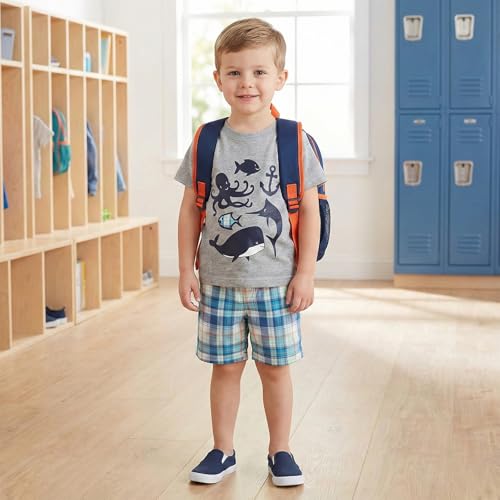 Image of Bumeex Toddler Boy's Short Sleeve T-Shirt and Short Outfit Set 2-7T