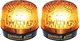 Seco-Larm SL-126Q/A Xenon Tube Strobe Light (Pack of 2), Amber, Easy 2-wire Installation, Low Current Consumption, 300 Continuous Hours Lifespan, High-impact Resistant Acrylic, For 6 to 12V Use