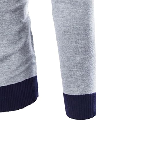 Men's Retro Argyle Casual Sweater Loose Crewneck Long Sleeve Pullover Spring Striped Knitted Sweaters4