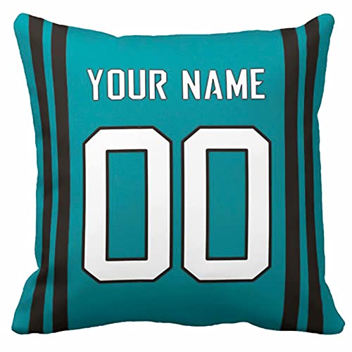 Image of ANTKING Throw Pillow 2 Pack with Custom Name and Number Personalized Gift for Men Women Boys