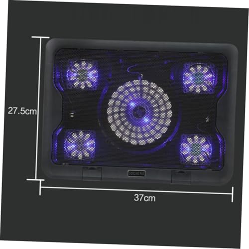 Base de enfriamiento para laptop con 5 ventiladores USB miniatura 6