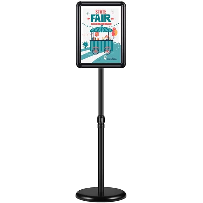 Buy Adjustable Poster Sign Stand, A4 Poster Stand Snap Frame Stand