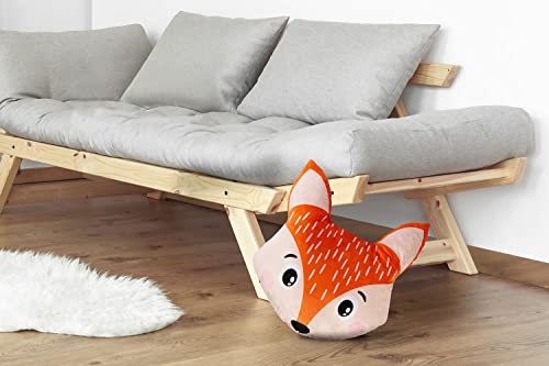 Ferocity Samt Kissen für das Kinderzimmer 40 cm Groß; Deko für Kinder Motiv Bunter Donut [091]