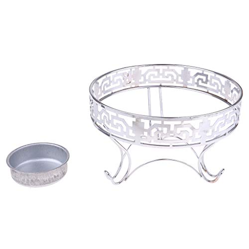 YIJU Acampamento Fogão a álcool Suporte Rack Espírito Queimador Bandeja Forno Fogão - 26 cm