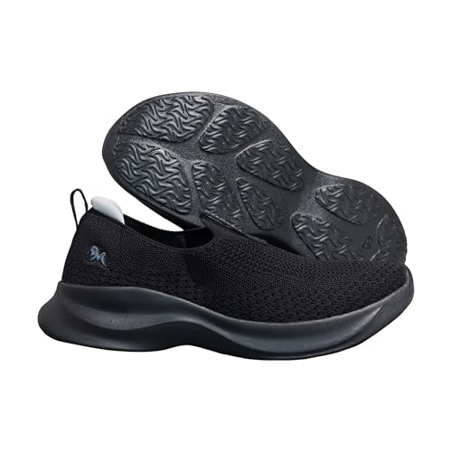 Image of Neeman's Ease Flow Slip Ons for Men | Breathable Knit Casual Shoes Recycled Bottles | Lightweight Cushioned Slip-On Shoes with Lycra Lining & EVA Sole