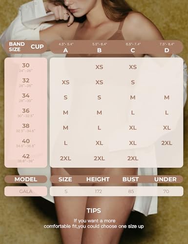 Lehoba Bras for Women No Underwire Supportive Bra Mesh Wireless Tshirt Bras Push Up Full Coverage Bralettes, Warm Sand Large - image 6