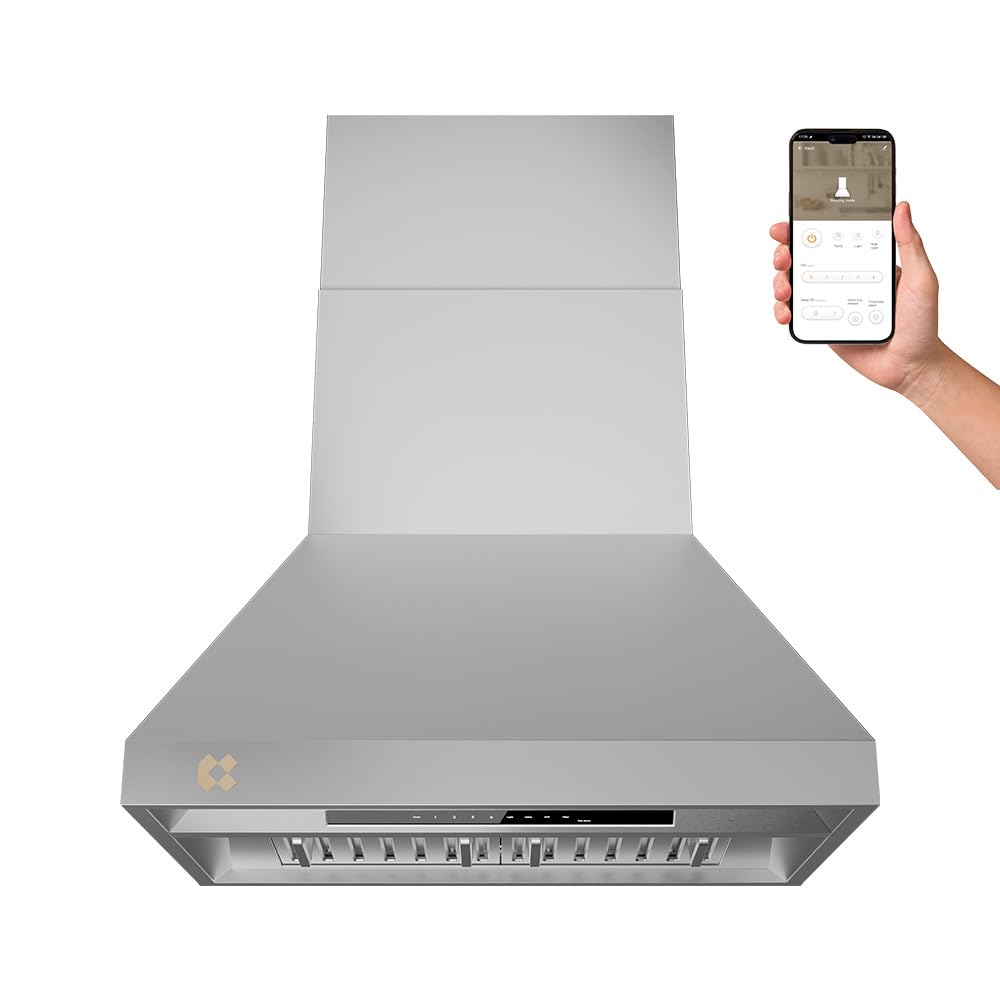 CIARRA 42 inch Wall Mount Smart Range Hood CAS42313A