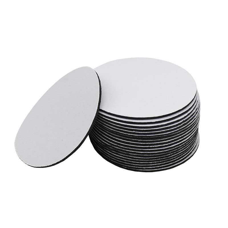 20/40/60PCS Sottobicchieri in bianco di sublimazione per fai da te mestiere pressatura a caldo sublimazione trasferimento di calore sottobicchiere rotondo pressato a caldo (60PCS)