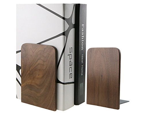 Nature Walnut Wood Bookends Book Ends Book Organizers Bookshelf for Library School Office