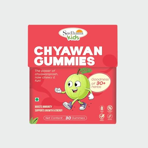 Image of Sadhana Ayurvedics Chyawan Gummies | Power of Chyawanprash | Ayurvedic Immunity Booster for Kids & Adults| Herbal Gummie for Boosts Energy, Stamina, Growth| Wellness in a Gummy - 30 Gummies