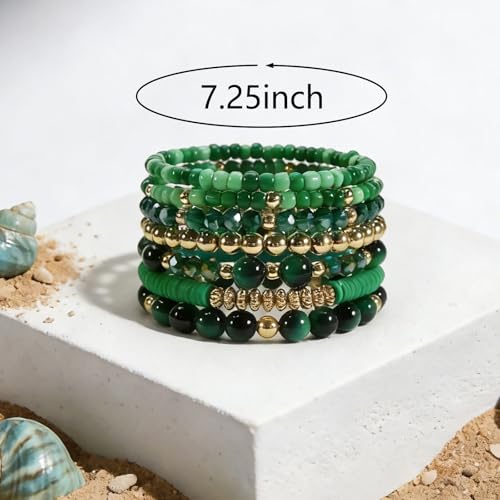 Pulsera bohemia de cuentas de madera para hombres y mujeres miniatura 2