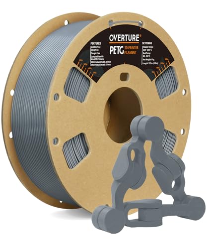OVERTURE PETG Filament 1.75mm, 3D Printer Filament, 1kg Filament (2.2lbs),...