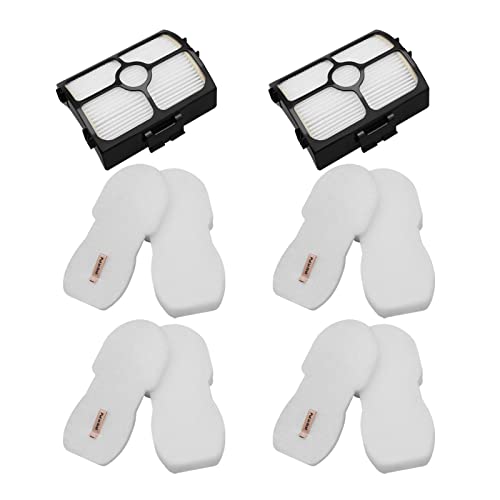 YUEFENG Replacement filter for Shark HZ3002 HZ3000 HZ4002 Stratos Ultralight Corded Stick Vacuum, Replace part XFFKHZ3000 XHFHZ3000, 2+ 4 PACK foam filter and felt filter