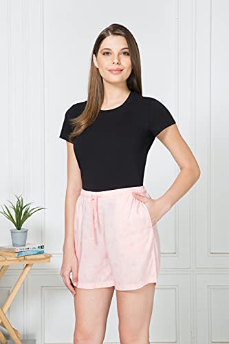 Image of Van Heusen Women's Cotton Lounge Shorts | Lightweight | Breathable Cotton | Relaxed fit | Printed | Comfortable Everyday Wear | Style 55501|Available in Pack of 1 & 2