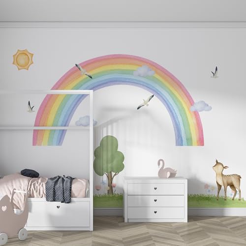 Vinilo decorativo Boho Woodland Rainbow mediano miniatura 5