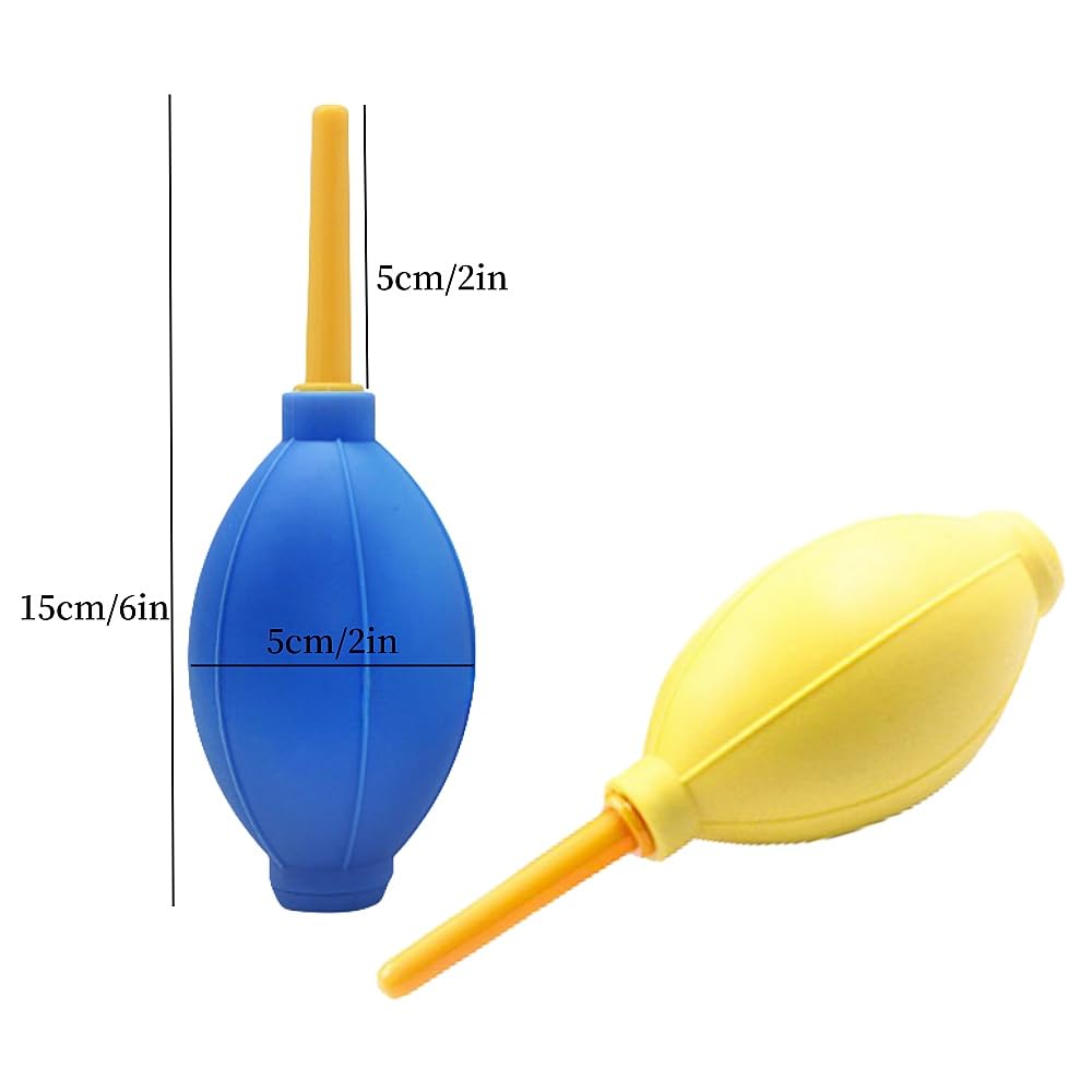 6 Pcs Rubber Air Blower Air Pump Dust Blower Cleaner, for Card Making Dispersing Blowing Dust Removal Ash Removal Gas Blowing Hand Held Cleaning Tools